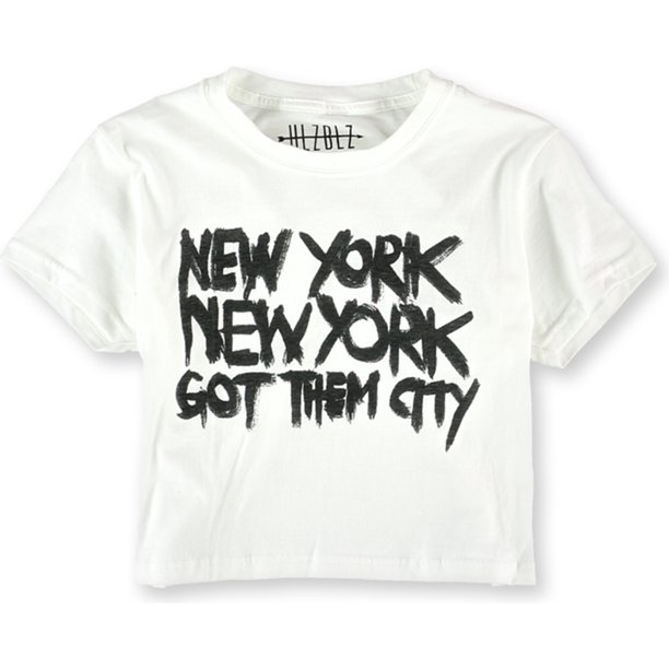 HLZBLZ Camiseta gráfica The Got Them City para mujer, blanca, grande HLZBLZ Camiseta gráfica