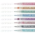 thumbnail image 3 of Metallic Marker Pens, 3 Pack Paint Pens Small Point Colored Markers Art Marker Pen, Sky Blue Silver, 3 of 6