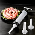 thumbnail image 4 of Hicess Handmade Sausage Maker Meat Stuffer Filler Salami Stuffing Tubes Kitchen Tool, 4 of 8