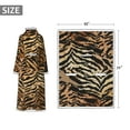thumbnail image 3 of Catalonia Sherpa Wearable Blanket with Sleeves Arms, Super Soft Warm Comfy Large Fleece Plush Sleeved TV Throws Wrap Robe Blanket for Adult Women and Men, Tiger, 72"" x 55"", 3 of 6