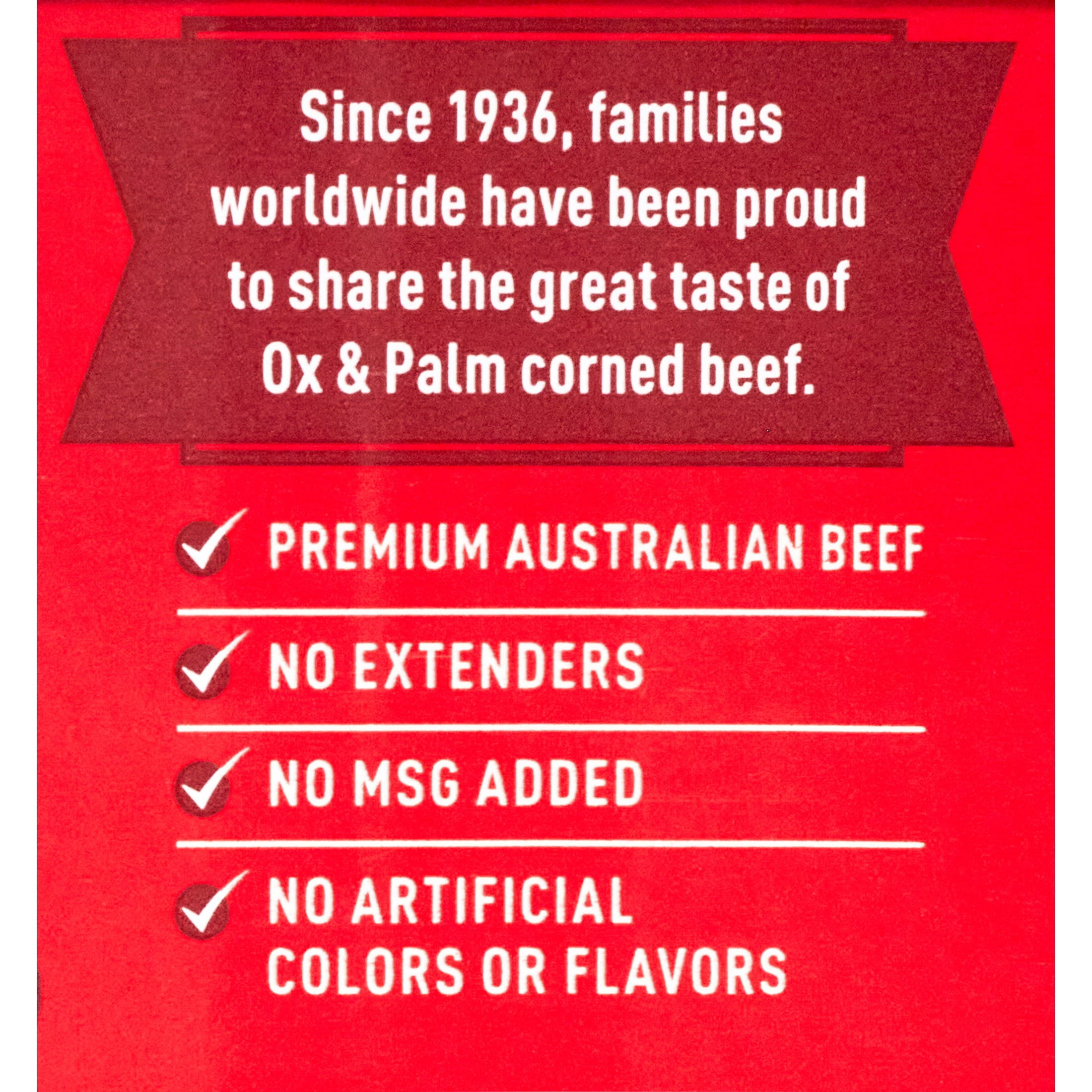 (10 pack) OX & Palm: Corned Beef Large 15 oz Round Can