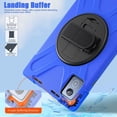 thumbnail image 4 of For Lenovo Tab K11 Plus Case 11.45 inch 2024 (TB352FU/TB352XU), 360 Hand Strap, Shoulder Strap, Kickstand, Rugged Drop Protection, Blue, 4 of 7