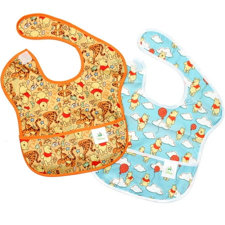 Winnie the Pooh Newborn Baby Boy Superbib 2 pack