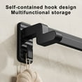 thumbnail image 4 of Bathroom Wall Mounted Slipper and Shoe Rack with Adjustable Height, Rust-Proof Stainless Steel Shoe Storage and Towel Holder for Bathroom and Entryway, 4 of 6