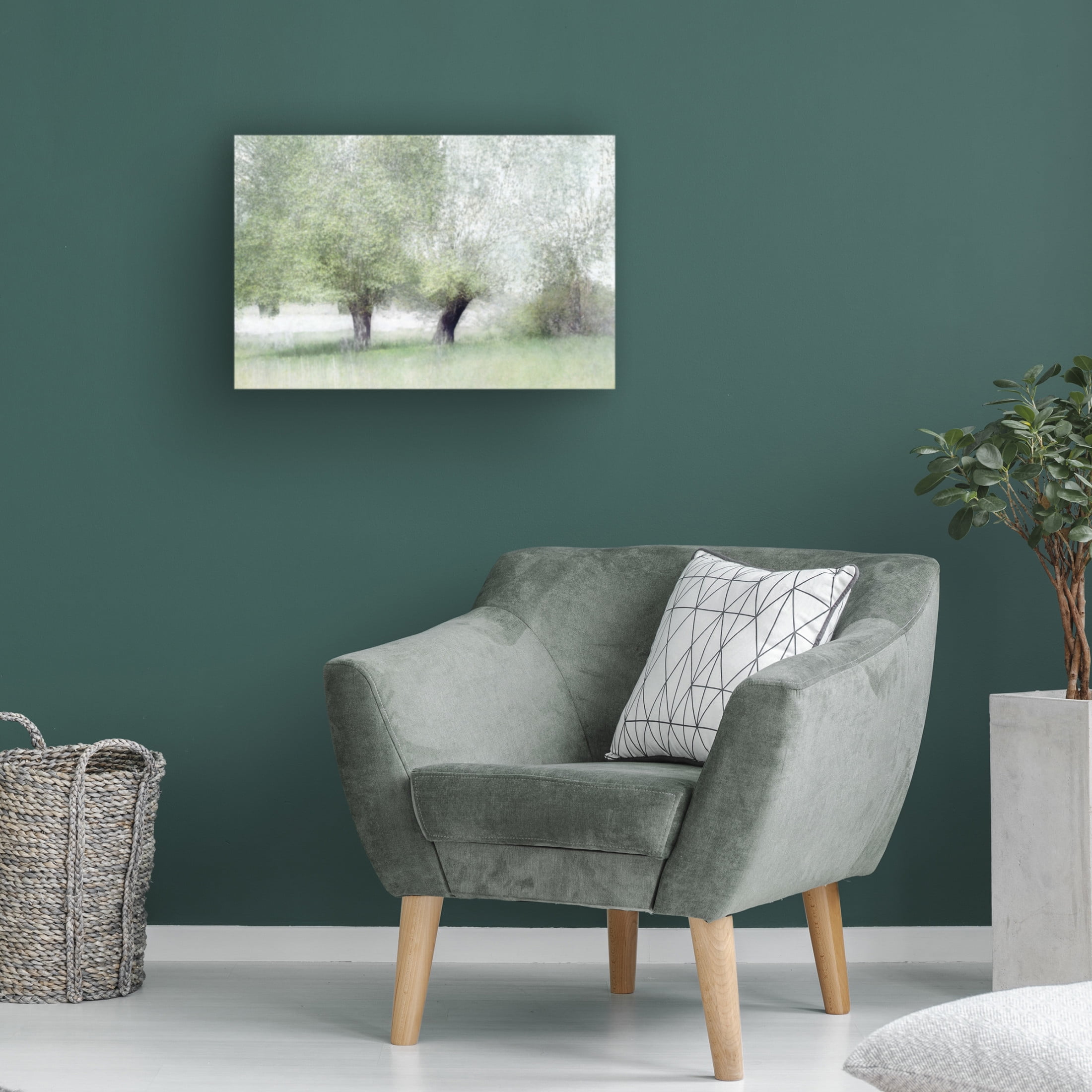 Canvas Wall Art - Nel Talen 'Young Green' Wall Art for Living Room, Bedroom, or Office D?cor by Trademark Fine Art - 19 x 12 Inches