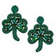 thumbnail image 2 of 1 Pair St. Patrick's Day Earrings Novelty Drop Earrings Shamrock Dangling Earrings for Women, 2 of 2