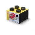 thumbnail image 2 of LEGO Desk Drawer 4 Knobs Stackable Storage Box | Black, 2 of 4