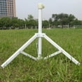 thumbnail image 2 of KAKOWELY 1PC Sunshade Triangular Base Sturdy Beach Umbrella Supporting Base Professional Beach Umbrella Fixing Bracket for Outdoor Beach Use White,25.59"X25.59"X18.9", 2 of 4
