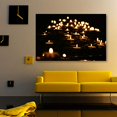 thumbnail image 2 of IDEA4WALL Canvas Wall Art Christmas Candles for Celebration Painting Artwork for Home Prints Framed - 32x48 inches, 2 of 4