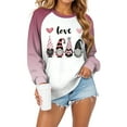 thumbnail image 6 of HCNTES Womens Girls Valentines Spring Long Sleeve Love Heart Print Pullover Crew Neck T-Shirt Casual Fashion Comfortable Classic Trendy Wear(A01-Black,2XL), 6 of 9