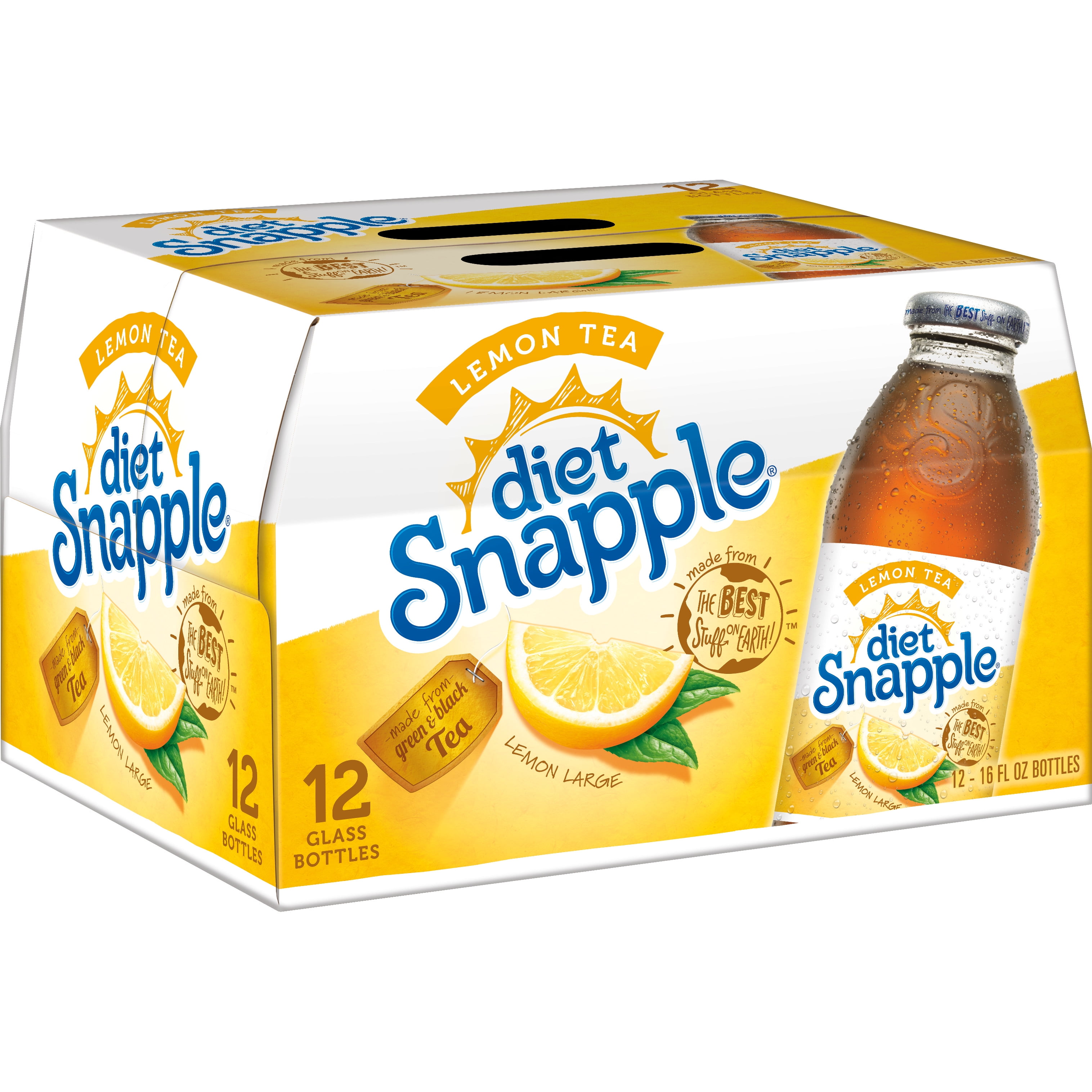 Snapple Lemon Tea, 16 Fl. Oz, 24 Pack – 123 Beverages