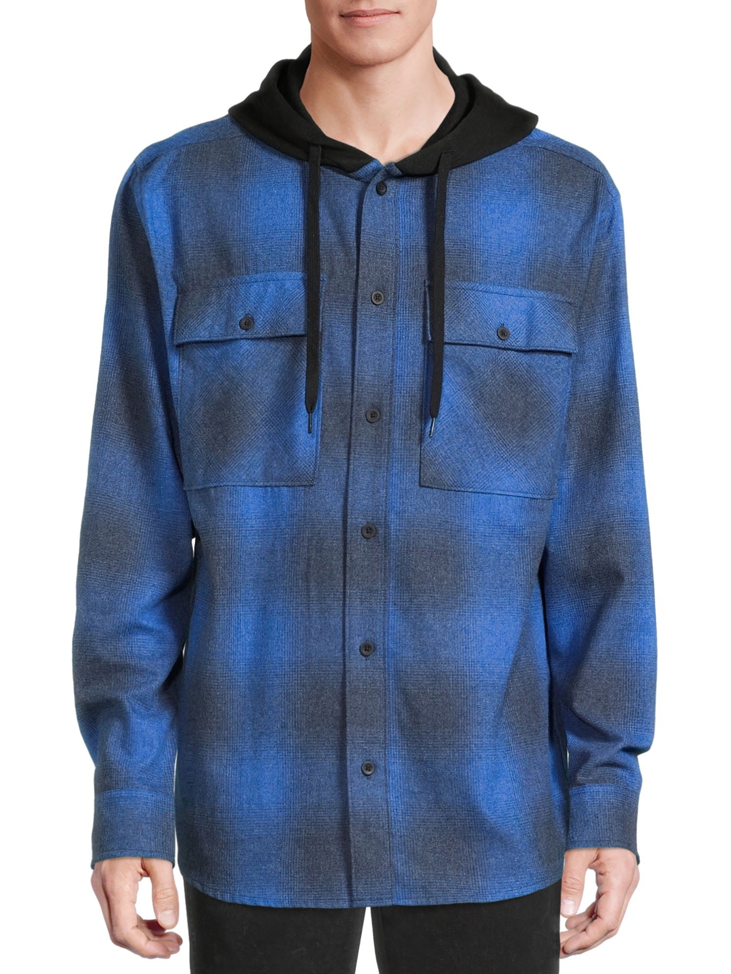 no boundaries hooded flannel