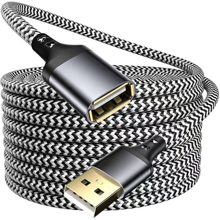 Quyaojz 5M USB 2.0 A Male to A Female High - Speed Data Transfer USB Extension Cable - Compatible with Printer Scanner Camera Keyboard Card Reader Hard Drive Disk