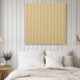 thumbnail image 4 of Beige Geometric Wall Art Painting on Canvas, Modern Moire Abstract Art Aesthetics Canvas Art Home Prints Wall Art Framed Modern Artwork for Living Room Bedroom Wall Decor 16x16in, 4 of 9