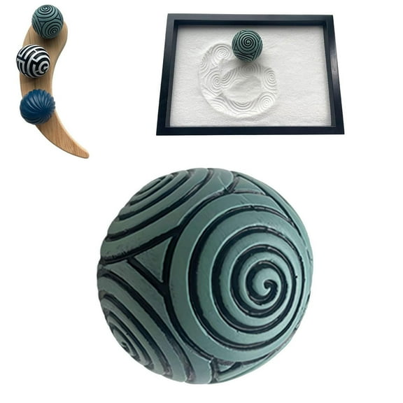 Clearance Desktop Ornament under $5,Japanese Zen Garden Kit Zen Garden Resin Stamp Spheres Zen Decor Meditation Garden Accessories For Yoga Room Decoration Zen Decor Meditation Room Decor