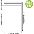 thumbnail image 2 of 200 Pcs 7"x10" Self Sealing Cellophane Bags，Clear Cellophane Cello Bags，Fit 7"x10" Inch Cards Photos，Envelopes Candy，Self Adhesive for Packaging Gifts,Cookies, 2 of 13