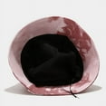 thumbnail image 4 of CoCopeanut New Fashion Autumn Winter Multicolor Tie Dye Bucket Hats Man Canvas Fisherman Caps Women Hat Vacation Sun Cap Sunscreen Hat Gift, 4 of 6