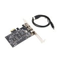 thumbnail image 1 of MasteelfCA PCIe to 1394 3 Ports Firewire Expansion with Low Profile Bracket and Cable for Desktop PC, 1 of 7