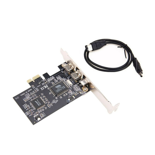 MasteelfCA PCIe to 1394 3 Ports Firewire Expansion with Low Profile Bracket and Cable for Desktop PC