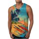 thumbnail image 2 of Camiseta sin mangas de cuello redondo para hombre, ropa deportiva para el hogar, pijamas, camiseta de color liso, blusa deportiva de poliéster para hombre, 2 of 5