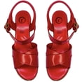 thumbnail image 5 of Huarache Cómoda Plataforma Moda Piel Cabra Tacon 9.0 cmR14 22-27 Rojo, 5 of 5