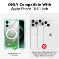thumbnail image 2 of Casetego for iPhone 16 Magnetic Case,[Compatible with MagSafe] Full Body Shockproof with Built-in Screen Protector Drop Protective Phone Cover,Green, 2 of 8