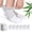 White, variant on UNEEI Bamboo Viscose Diabetic Ankle Socks: Wide Calf Diabetic Socks with Seamless Toe - 6 Pairs Non Binding Neuropathy Socks for Women Men, Size 9-11