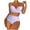 Watermelon Red, variant on Mgmyaa Women's Bikini Sets Two Piece Swimsuit High Waisted V Neck Backless Strap Bathing Suit Red S