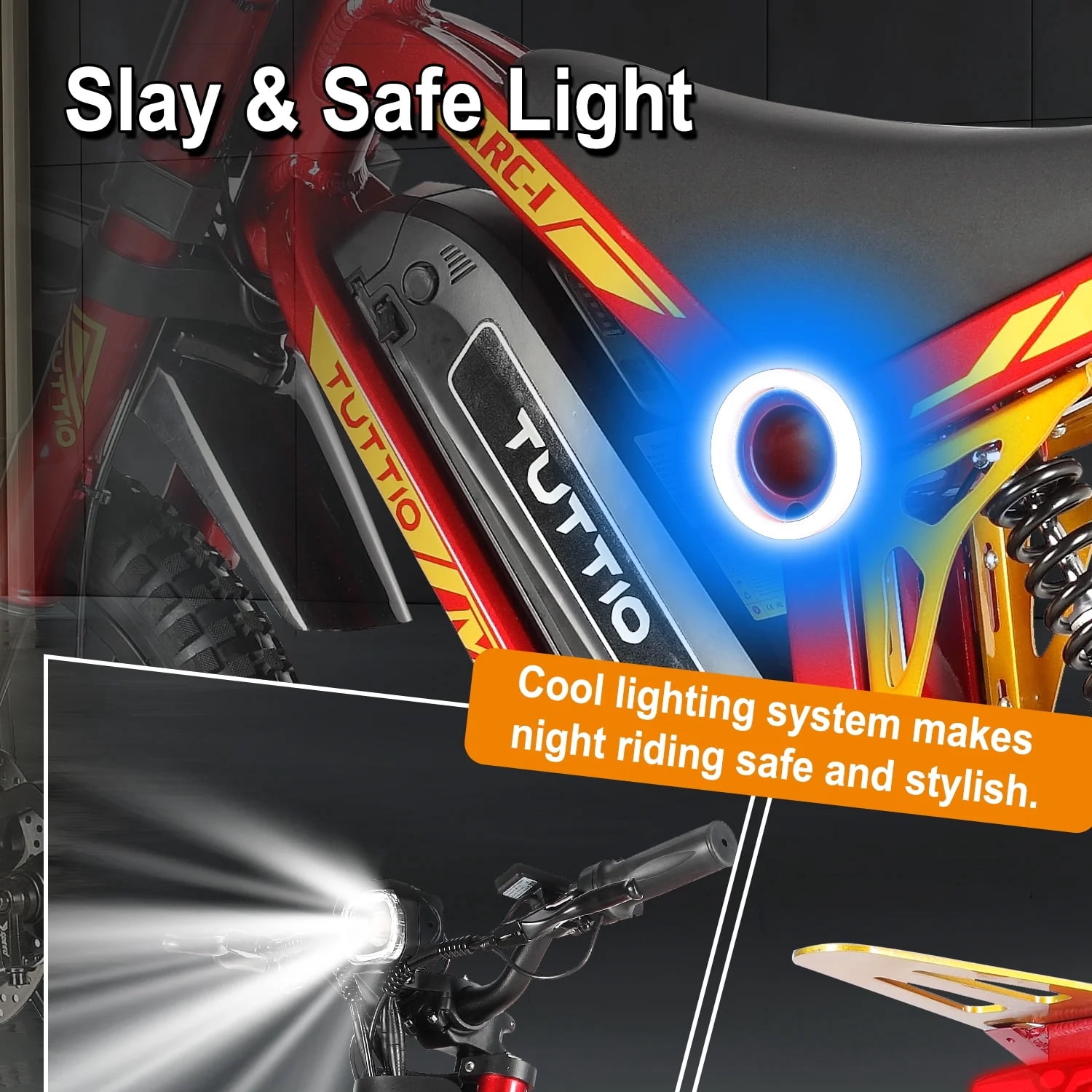 TUTTIO Mini Electric Dirt Bike ARC-1 750W  36V 21Ah for Kids 8-14, 5-Speed Modes Electric Motorcycle, 22MPH, 16" Tires