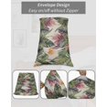 thumbnail image 7 of Palm Leaves Pillow Covers King Size, Summer Botanical Tropical Plants Rustic Soft Bed Throw Pillowcases Breathable Cooling Long Lumbar Body Pillow Sham Cover for Bed Sofa 20''x40'', 7 of 7