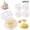 C, variant on Portable Twist Garlic Press Mincer, Mini Clear Plastic Garlic Roller Peeler Grinder Small Kitchen Tool for Camping BBQ Home Cooking