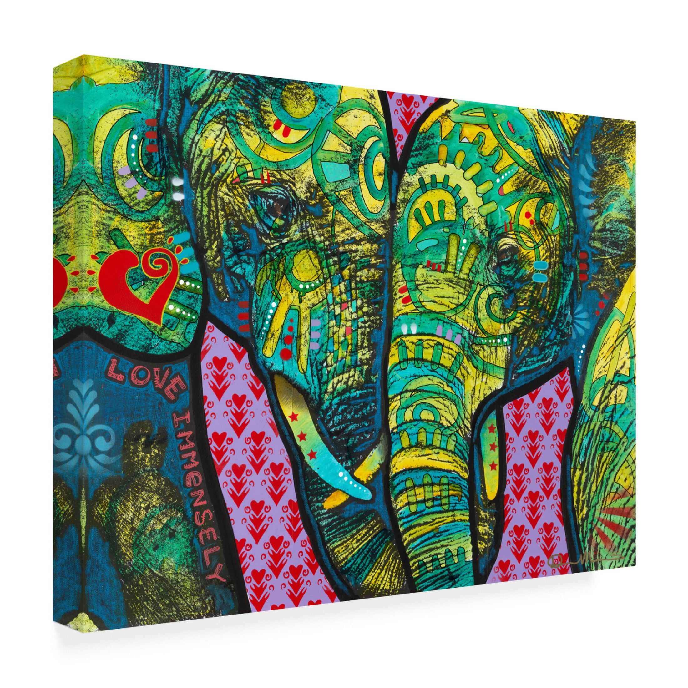 Canvas Wall Art - Dean Russo 'Love Immensely' Wall Art for Living Room, Bedroom, or Office Décor by Trademark Fine Art - 19 x 14 Inches