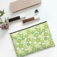 thumbnail image 6 of Hirioo Kiwi Lemon for Paper Reusable Cosmetic Bag Zipper Encouragement Travel Pouch Toiletry Bag for Women Girls, 6 of 7