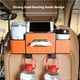 thumbnail image 4 of Caja de almacenamiento multifuncional for respaldo de asiento de automóvil con soporte for pañuelos y ganchos, 4 of 6