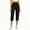 Black, variant on Women's Drawstring Waist Cargo Capris Lightweight Casual Outdoor Work Cropped Trousers Gray S