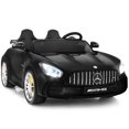 thumbnail image 1 of Costway 2 Seater 12V Kids Ride On Car Mercedes Benz AMG GTR w/Remote & LED Lights Black, 1 of 10