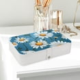 thumbnail image 6 of Daisy PU Leather Jewelry Organizer Box Necklace Holder with Removable Compartment - Portable, 6 of 6