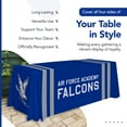 thumbnail image 4 of Air Force Falcons 6' College Sports Printed Table Throw - NCAA Licensed - Polyester Draped - School Tablecloth (White, Blue), 4 of 5
