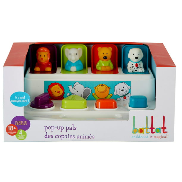 Battat - Pop-Up Pals - Cause & Effect Learning Toy for Babies 