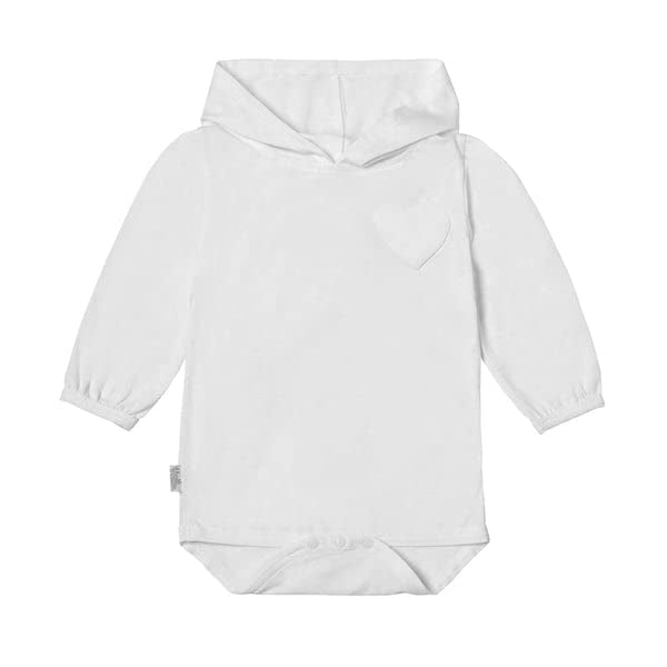 UV Skinz UPF 50+ Baby Girl Hooded Sunzie- White - 6/12m 