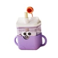 thumbnail image 1 of Vaso de entrenamiento para bebés de grado alimenticio, fácil de agarrar, vaso para beber agua con dibujos animados Púrpura, 1 of 9