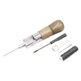 thumbnail image 1 of (Antique Wood) Shoe Repairing, Shoemaking, Sewing and Threading Tools Sharkdo, 1 of 9