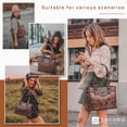 thumbnail image 2 of Bolsa LAVAWA para mujer, tamaño grande, estilo western, color café, 2 of 7