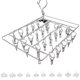 thumbnail image 5 of Estante de secado cuadrado redondo GeweYeeli JJ19167-01, 5 of 7