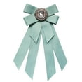 thumbnail image 2 of fenteer Women Bow Tie Brooch Lapel Pin Fashion Clothing Accessories for Women Suit Shirt Green, 2 of 8