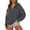 07#Dark Gray, variant on Women's Oversized Full Zip Hoodie Long Sleeve Zip Up Hooded Sweatshirt Kangaroo Pocket Soft Casual Outerwear for Fall Winter Daily Wear