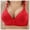 Red, variant on Meichang Plus Size Bras for Women No Underwire Push Up Bra Racerback Lace T-shirt Bras Full Coverage Breathable Underwear Comfy Supportive Everyday Bras Hot Pink 38C