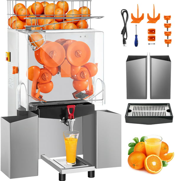 Helm Bezwaar werkelijk VEVOR Commercial Juicer Machine with a Water Tap Orange Juice Machine with  Pull-Out Filter Box Commercial Orange Juicer 25-35 Oranges Per Minute,  Commercial Orange Squeezer with Acrylic Cover, 120W - Walmart.com