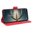 thumbnail image 5 of Case for TCL 30V 5G Cover Adjustable Detachable Card Holder Magnetic closure Leather Wallet Case - Red, 5 of 5