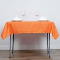 thumbnail image 5 of Efavormart 54x54" ORANGE Wholesale Linens Seamless Polyester Square Linen Tablecloth For Wedding Banquet Party Restaurant, 5 of 10